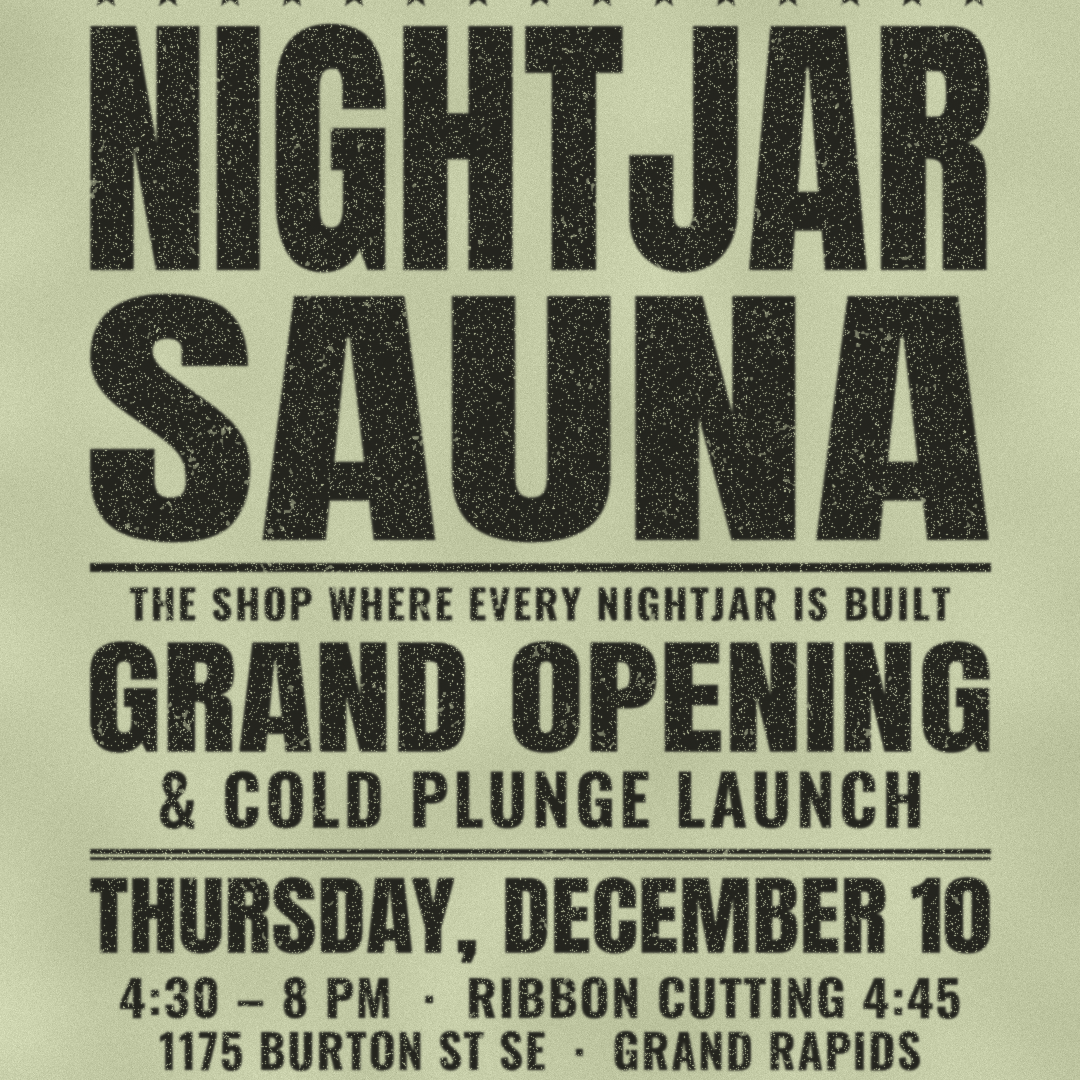 Nightjar Sauna shop grand opening, Grand Rapids